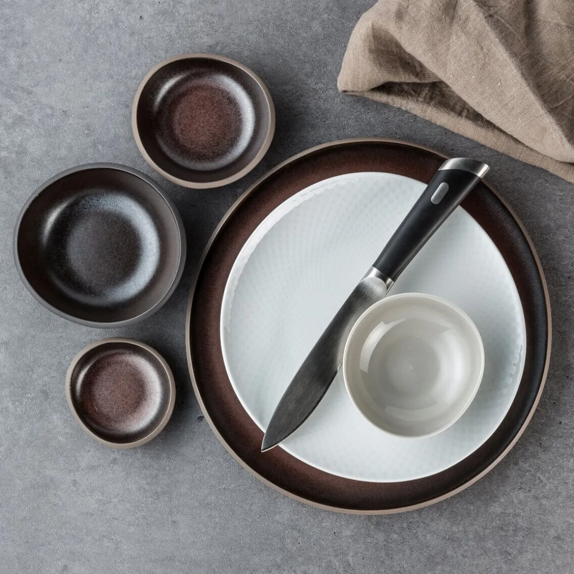 RosenthalMüslischale 14 cm Junto Bronze