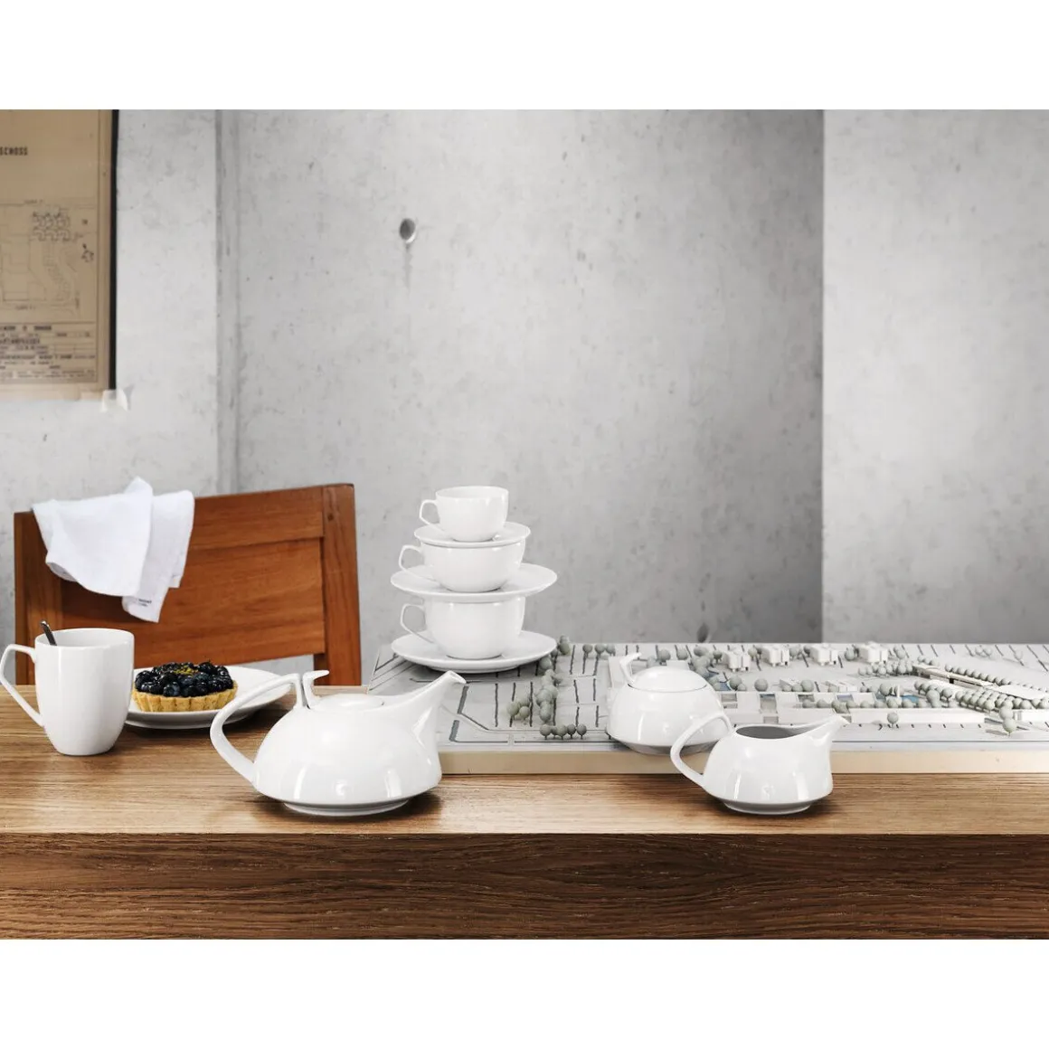 RosenthalTeetasse 0,24 l TAC Gropius Weiß