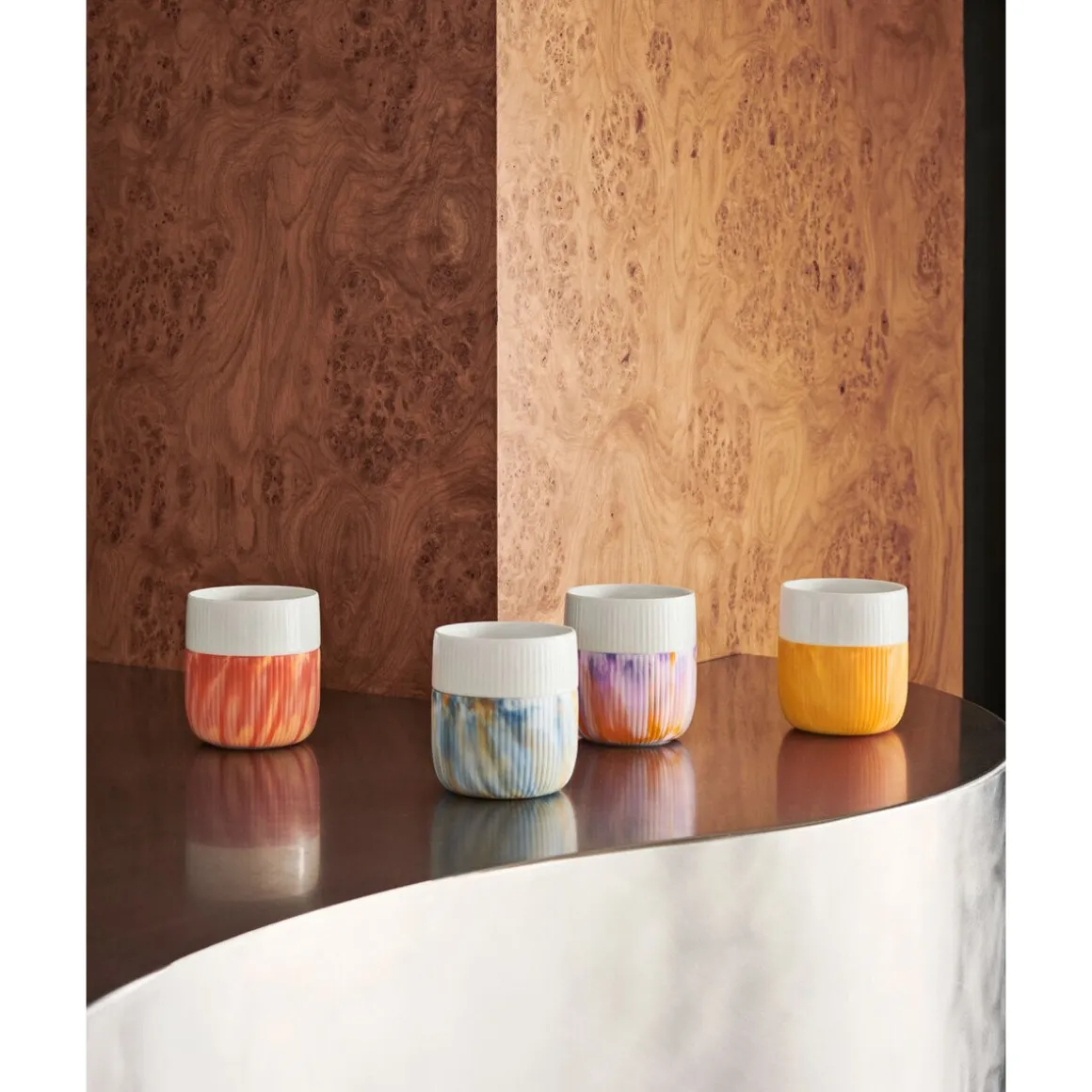 Royal CopenhagenBecher 0,35 l Contrast Gerippt Fiery Yellow