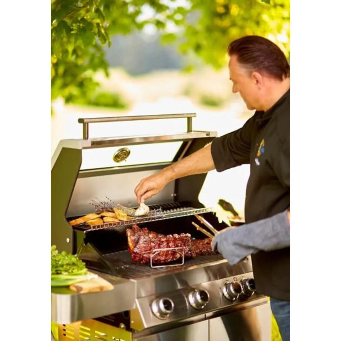 RösleGourmetzange 32 cm Edelstahl