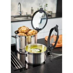 RösleKochtopf 24cm mit Silikonranddeckel SILENCE PRO