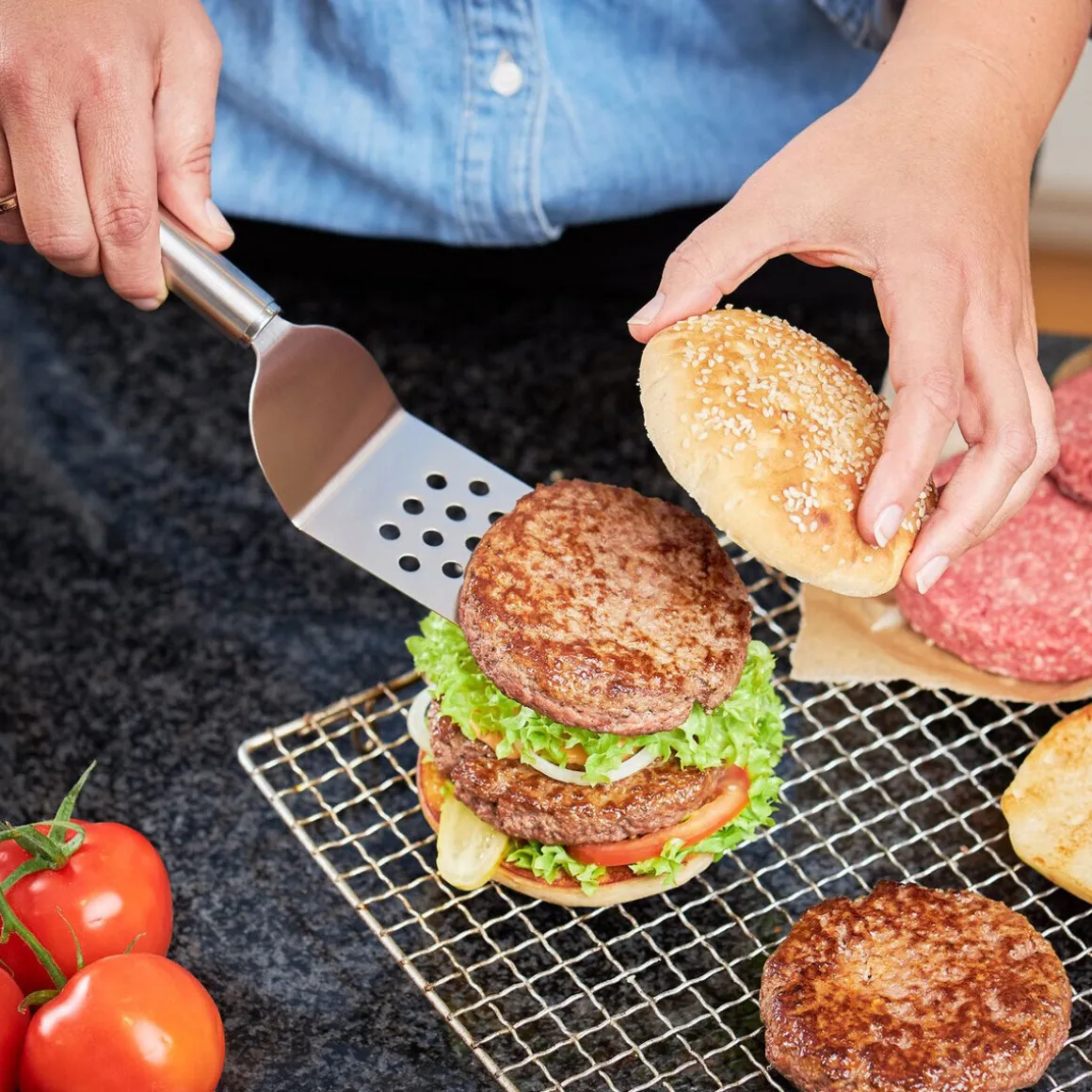 RöslePalette Edelstahl 32cm