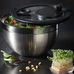 RösleSalatschleuder 24 cm edelstahl