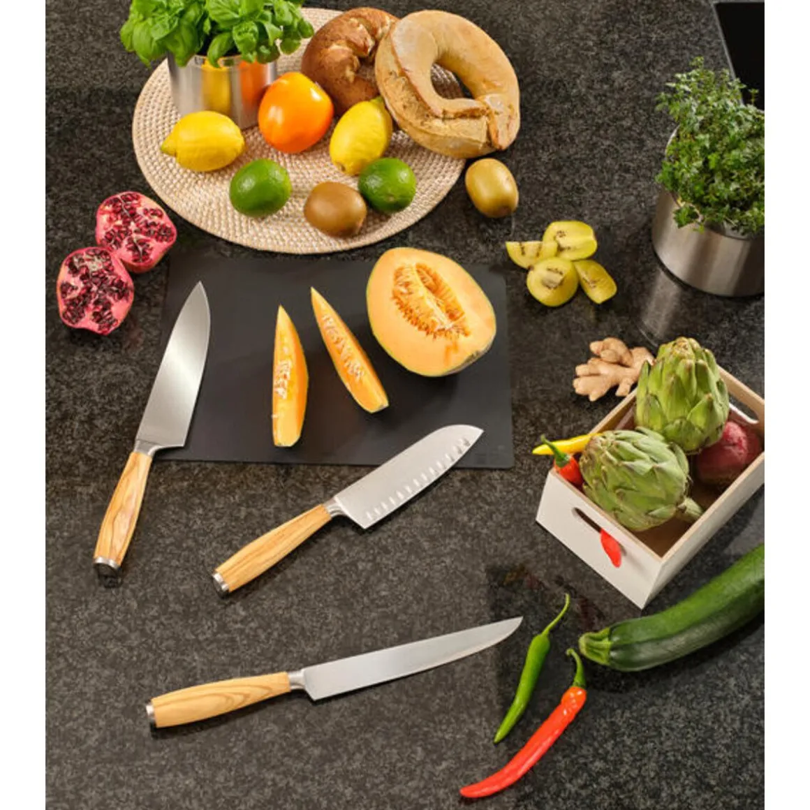 RösleSantokumesser 16,5 cm Artesano