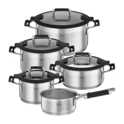 RösleTopf-Set 5-tlg. Silence Pro schwarz