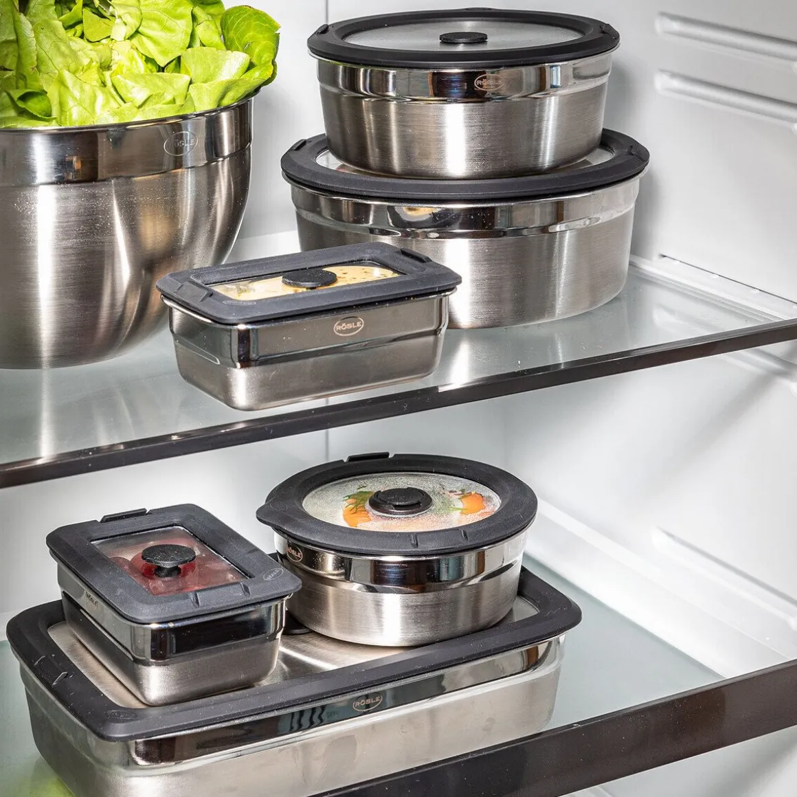 RösleVakuumdeckel zur Dose mit 0,6 l Flexx 2Go klar