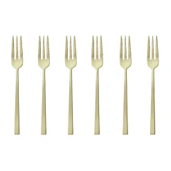 SambonetKuchengabel 6 St. Rock Antique Edelst./PVD Champagne