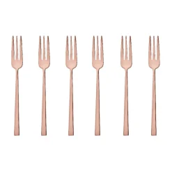 SambonetKuchengabel 6 St. Rock Edelstahl/PVD Kupfer