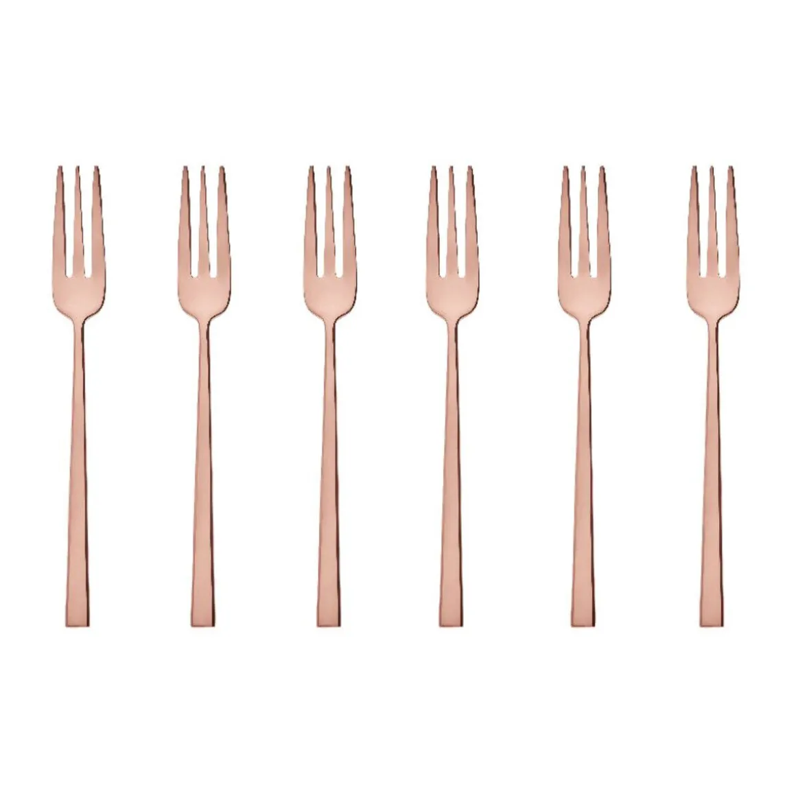 SambonetKuchengabel 6 St. Rock Edelstahl/PVD Kupfer