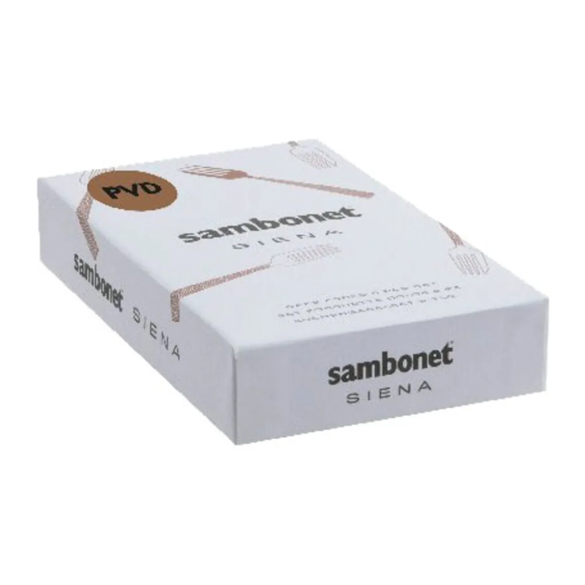 SambonetKuchengabel-Set 6-tlg. Siena Mirror PVD Gold