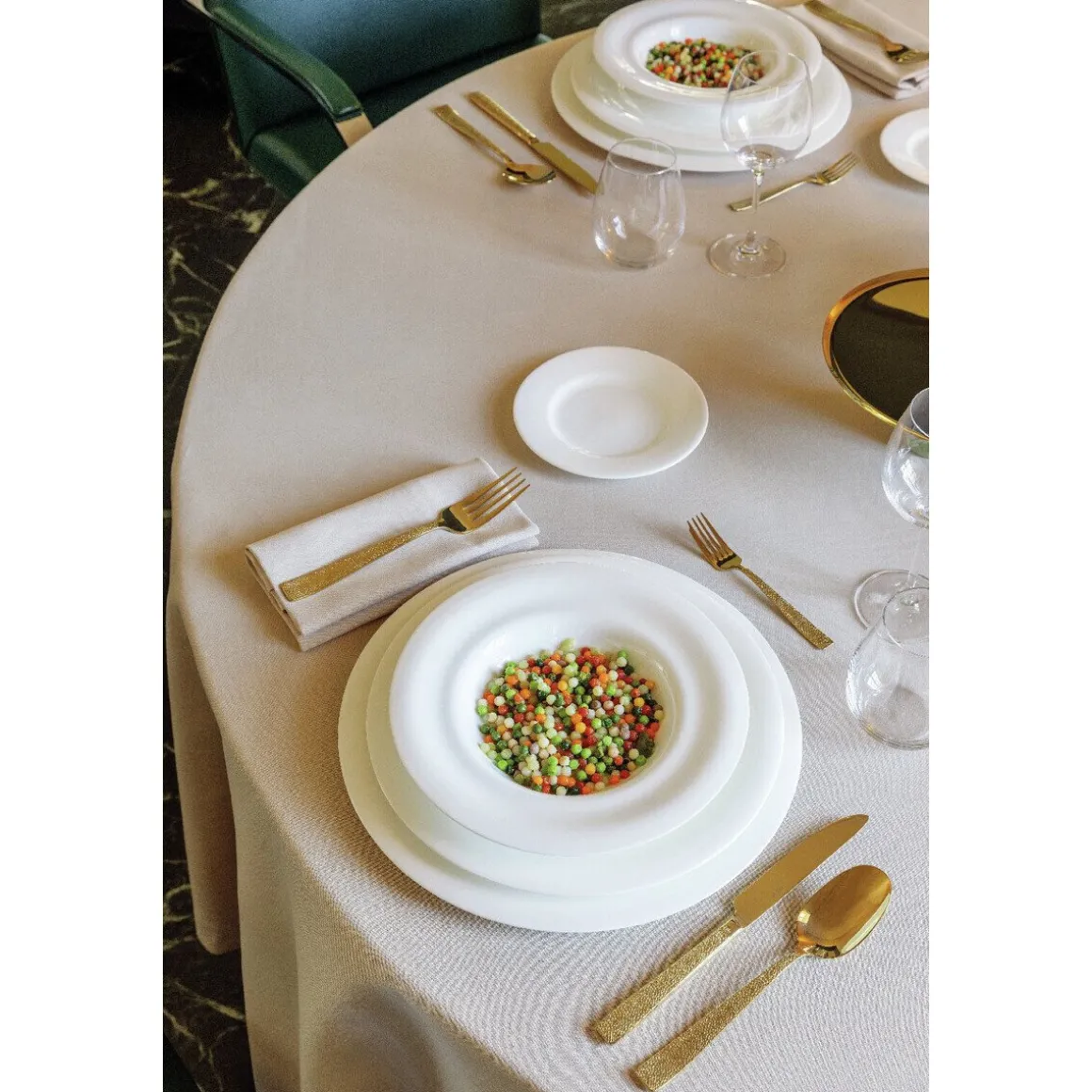 SambonetKuchengabel-Set 6-tlg. Siena Mirror PVD Gold