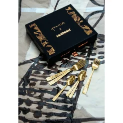 SambonetKuchengabel-Set 6-tlg. Jungle Mirror PVD Gold