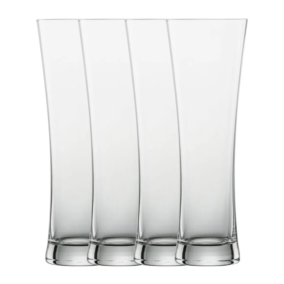 Schott ZwieselWeizenbierglas groß 4er-Set Beer Basic mit Moussierpunkt klar