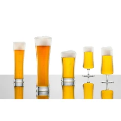 Schott ZwieselWeizenbierglas klein 4er-Set Beer Basic mit Moussierpunkt klar