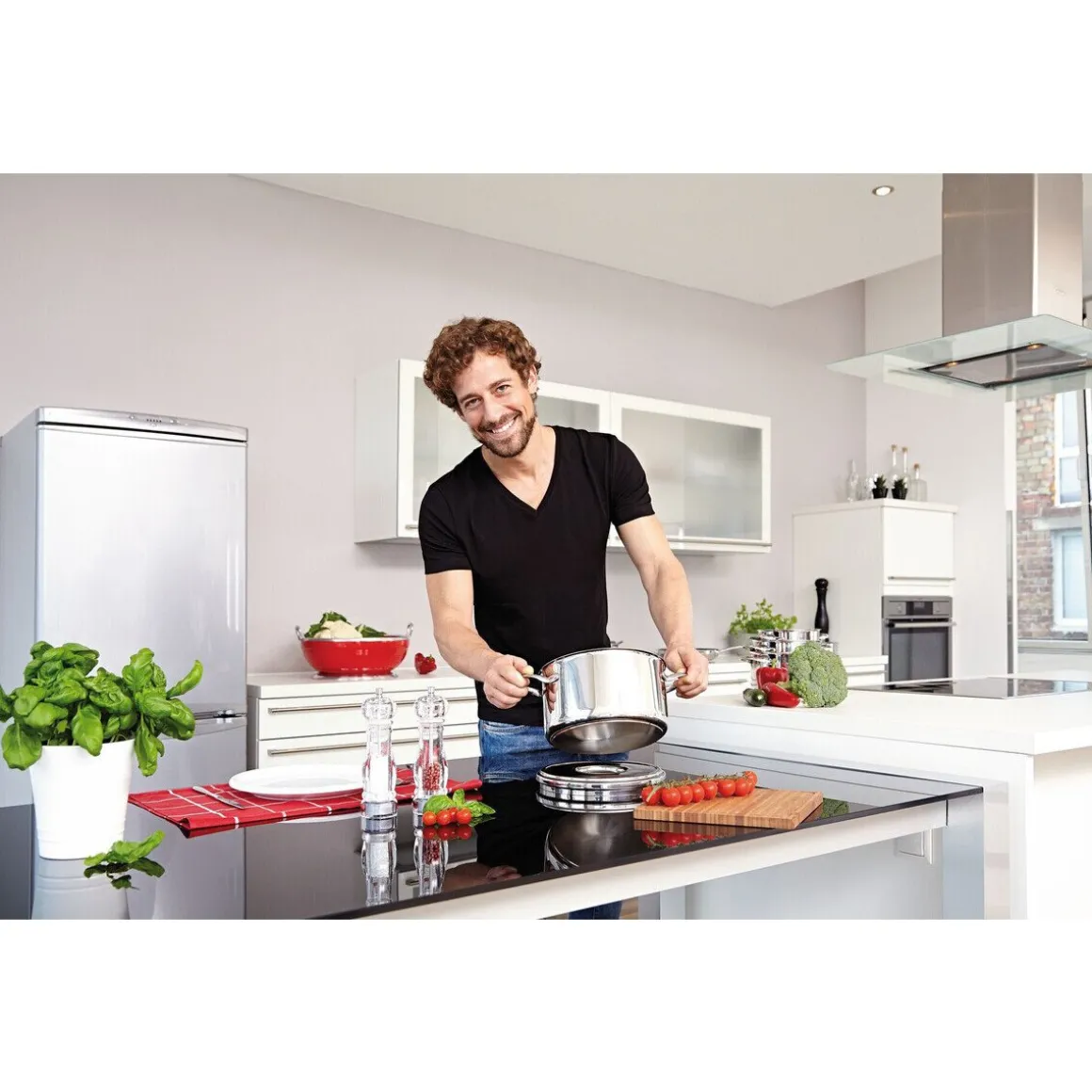 Schulte-UferBratentopf m.Deckel Romana Edelstahl 20cm