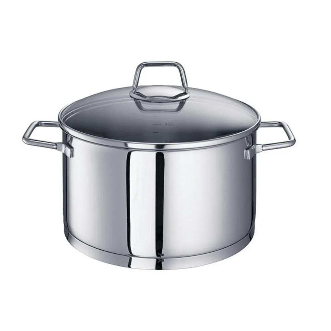 Schulte-UferFleischtopf 24 cm Edelstahl Wega mit Glasdeckel