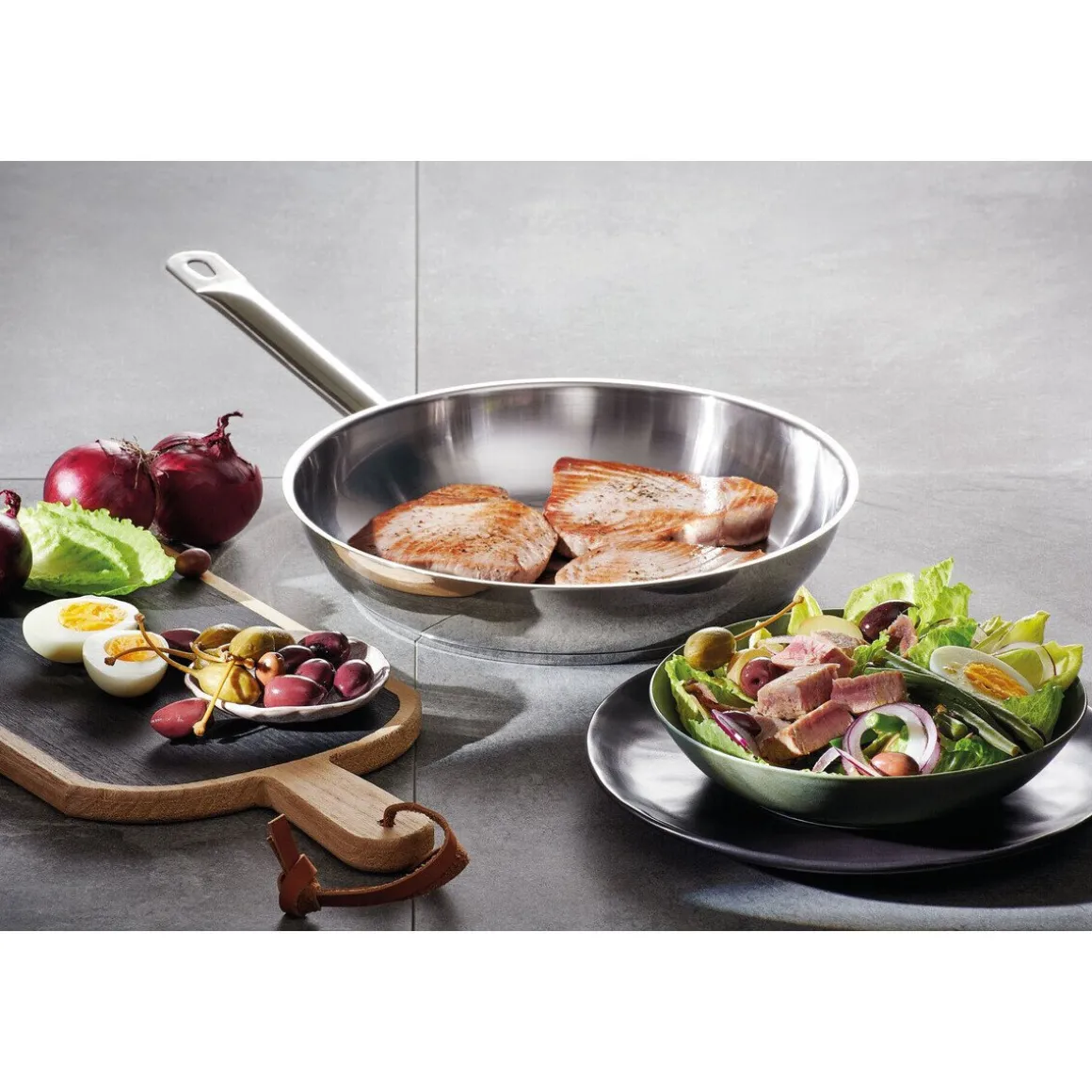 Schulte-UferPfanne 24cm Industar Edelstahl