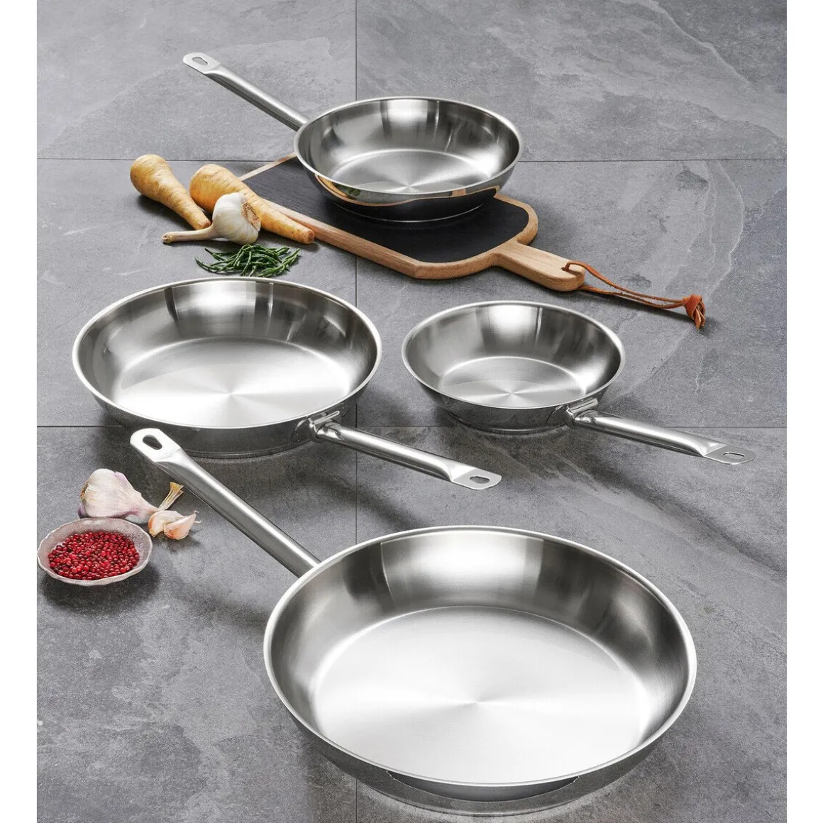 Schulte-UferPfanne 24cm Industar Edelstahl