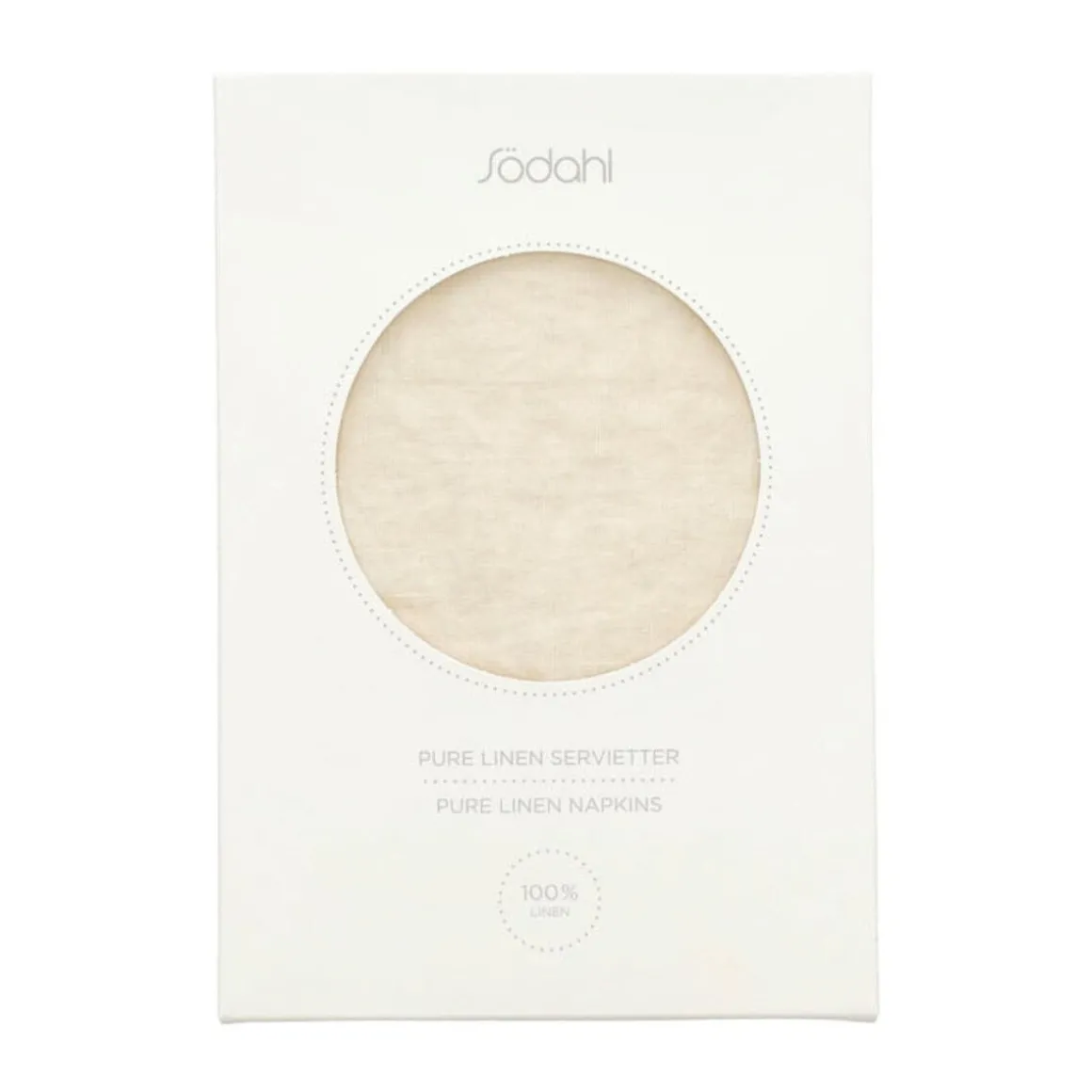 SödahlServietten 2er-Set Pure Linen Ecru