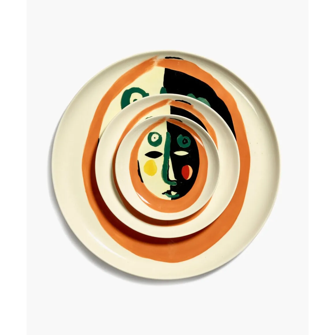 SeraxDessertteller mit Gesicht 1 16 cm Feast bunt
