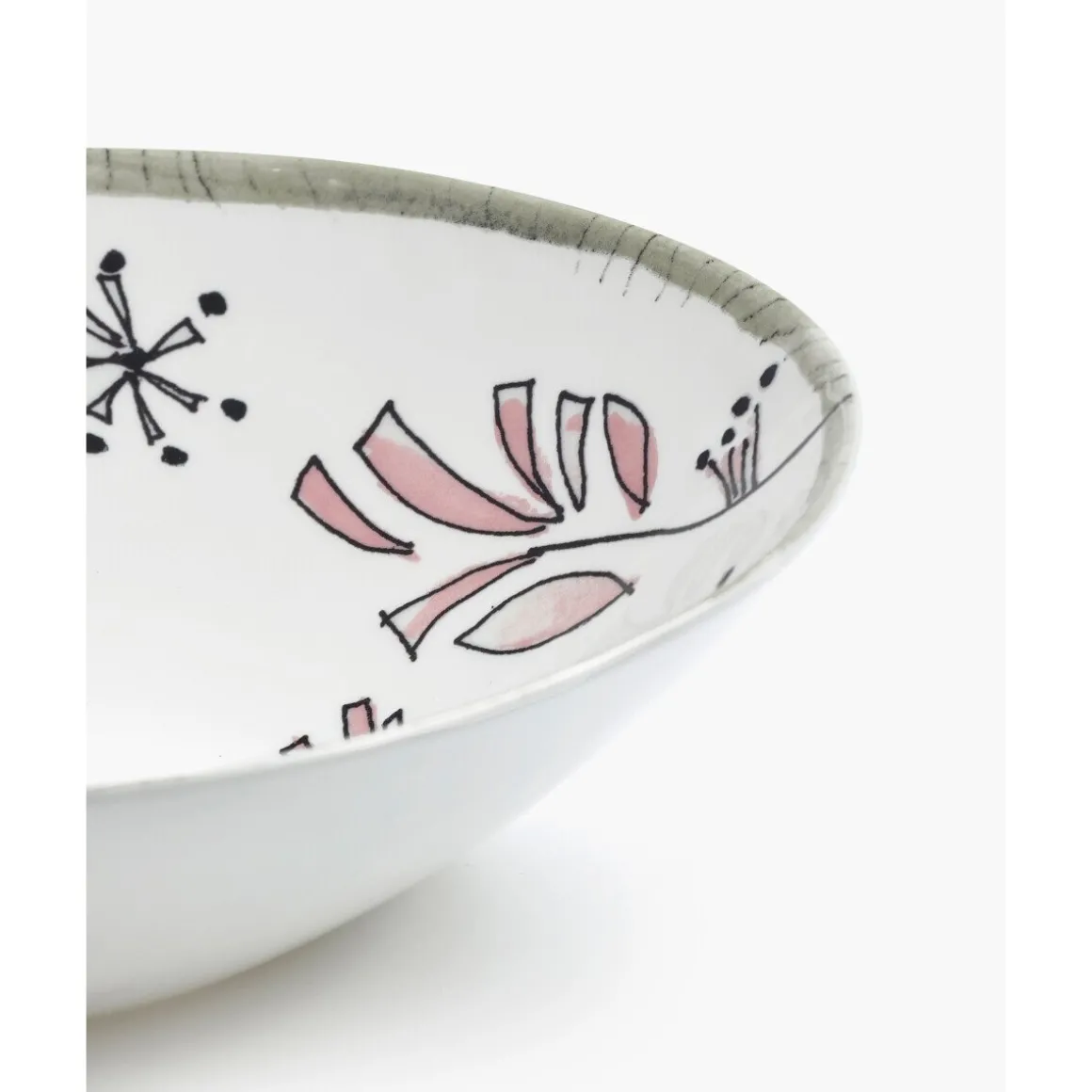 SeraxSchüssel 18 cm Midnight Flowers Fiore Rosa