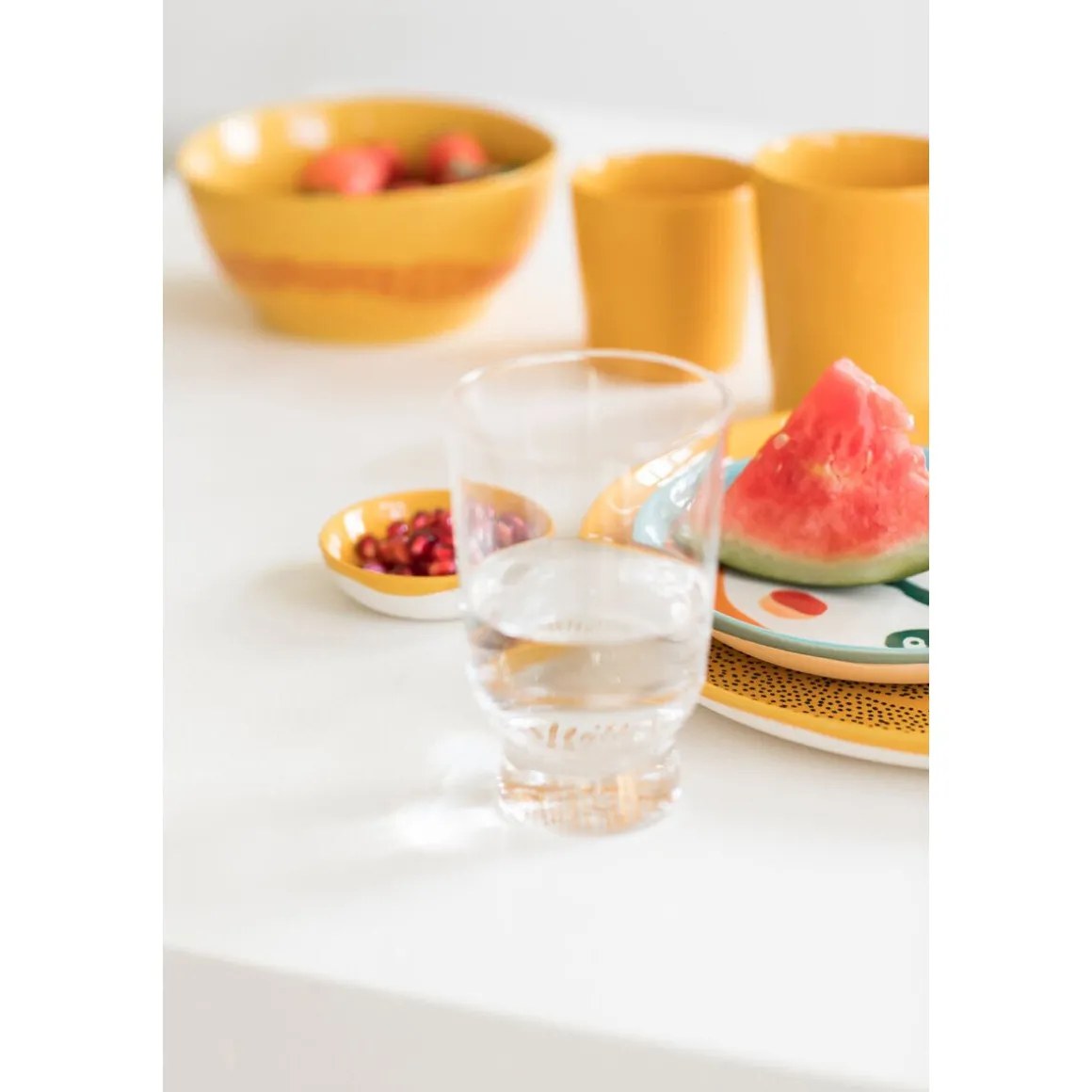 SeraxSchüssel S 16 cm Feast gelb/rote Streifen