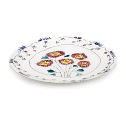 SeraxServierplatte 31 cm Midnight Flowers Anemone Milk Mauve