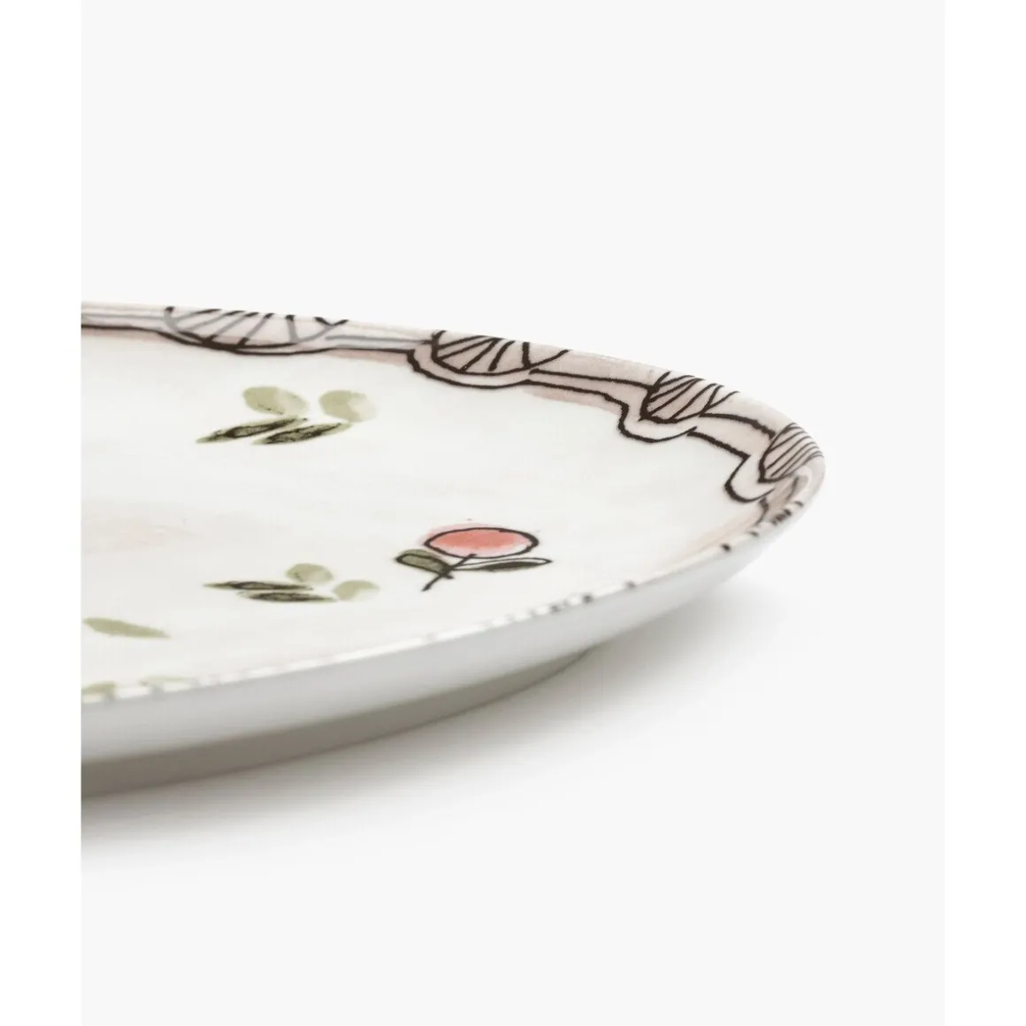 SeraxTeller °2 35x22 cm Midnight Flowers Mirtillo Nude