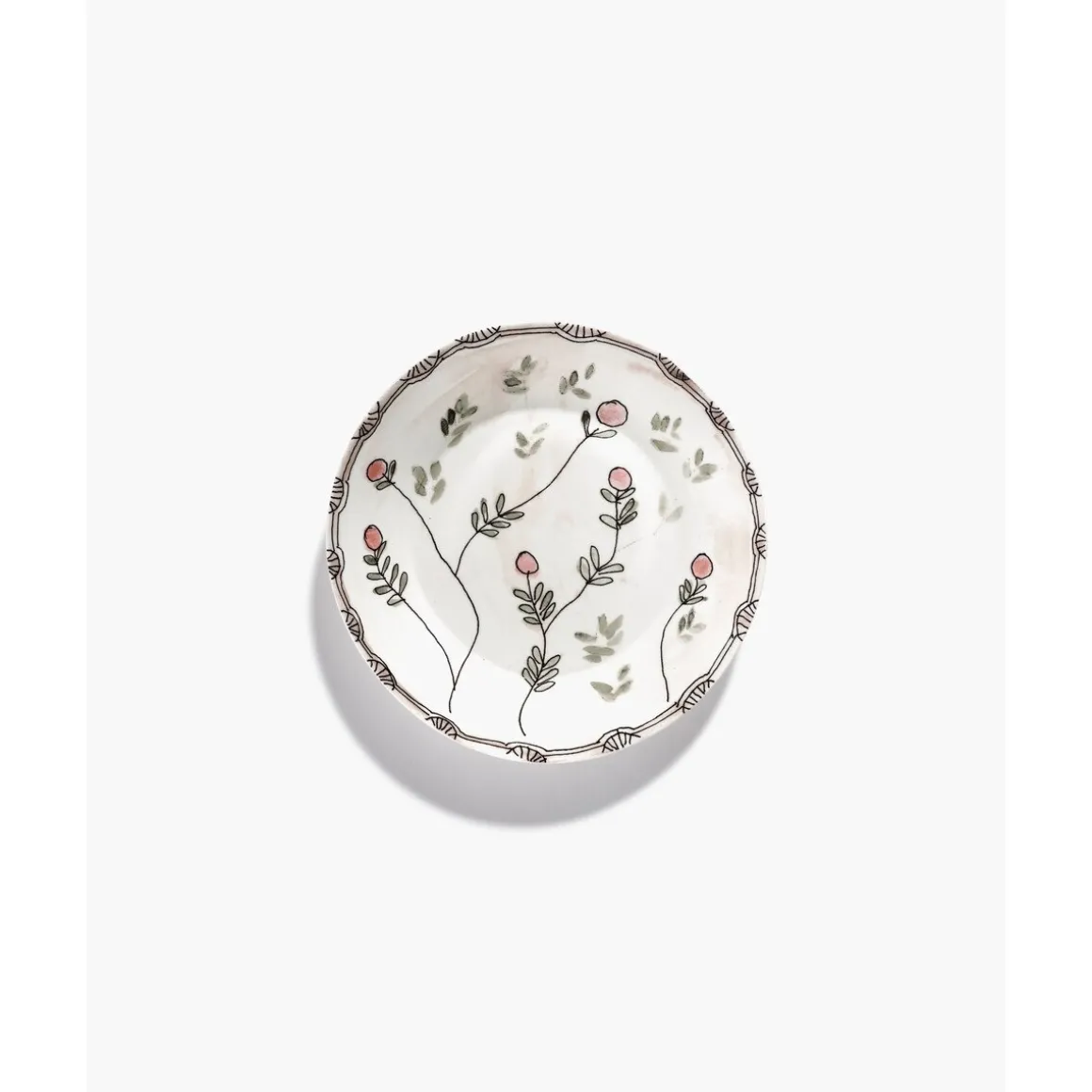 SeraxTeller tief 22 cm Midnight Flowers Mirtillo Nude