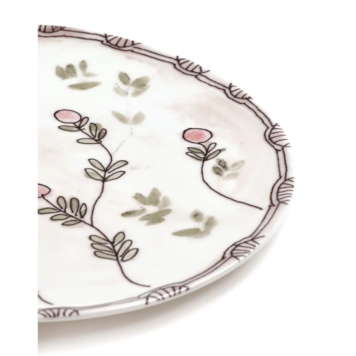 SeraxVorspeisenteller 24 cm Midnight Flowers Mirtillo Nude