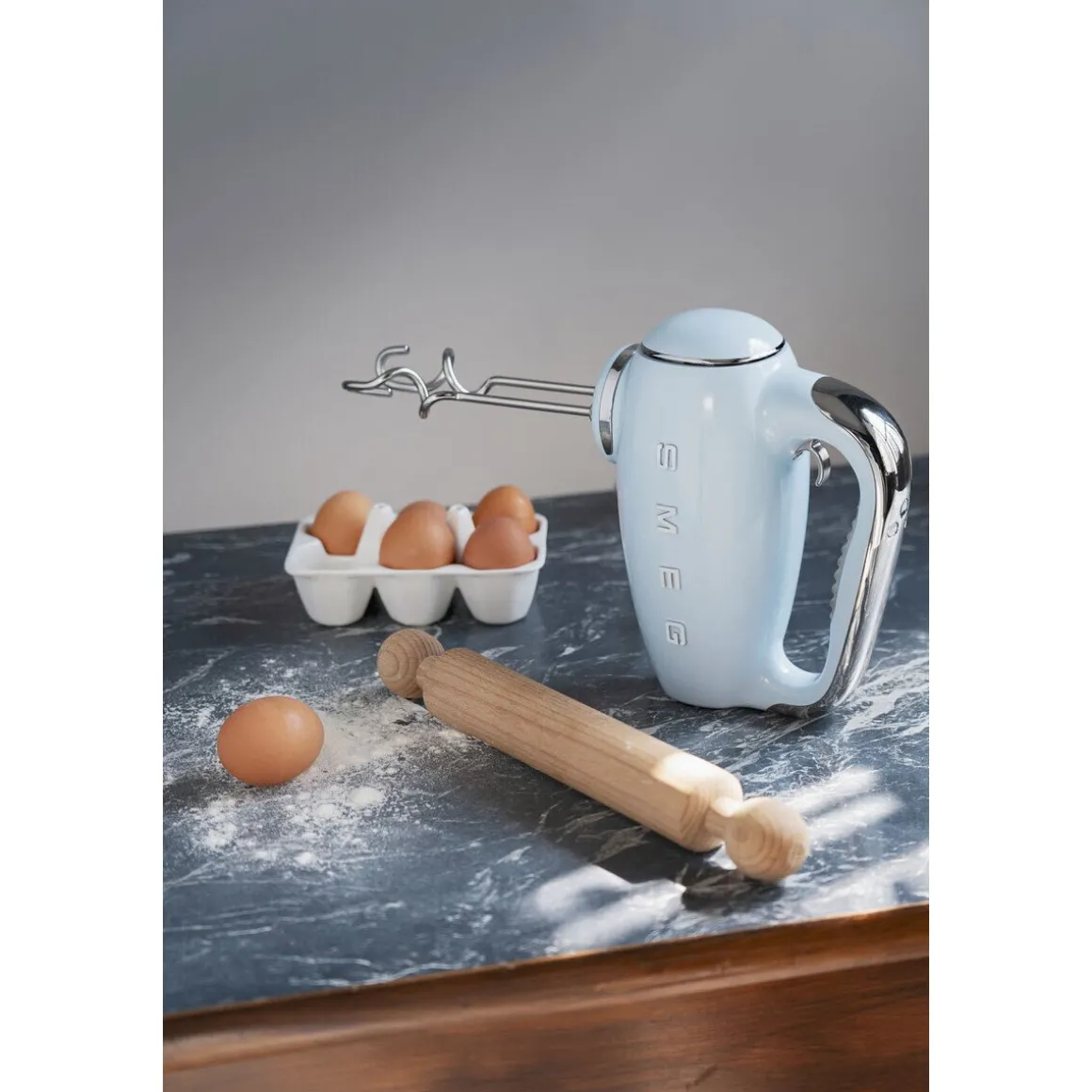 SmegHandrührer 250 W 50's Style blau