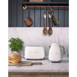 Smeg2-Scheiben-Toaster TSF01 950 W 50's Style weiss