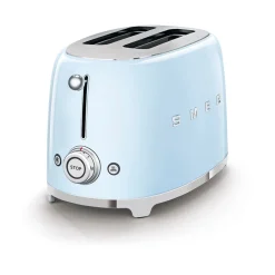 Smeg2-Schlitz-Toaster TSF01 950 W 50's Style pastellblau