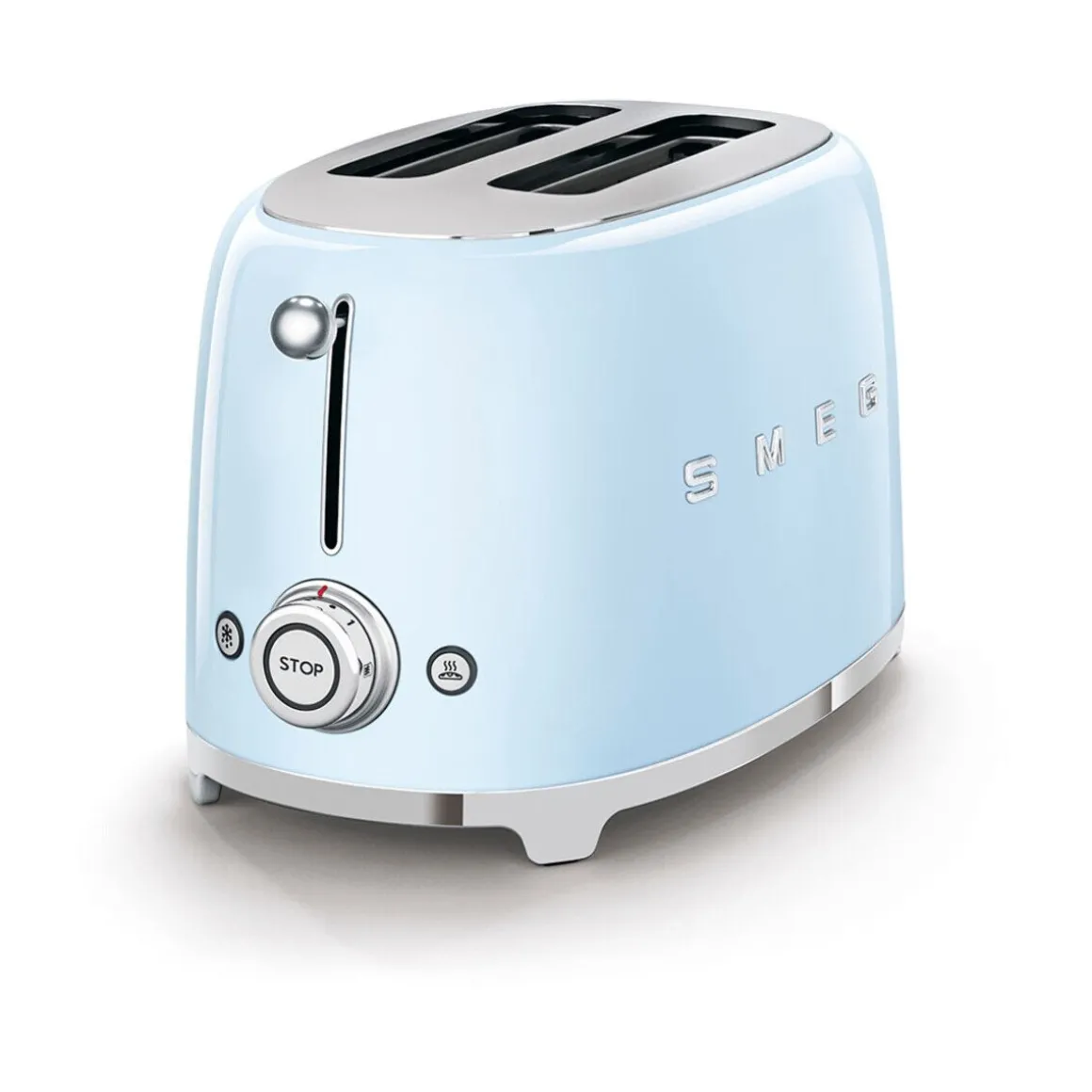 Smeg2-Schlitz-Toaster TSF01 950 W 50's Style pastellblau