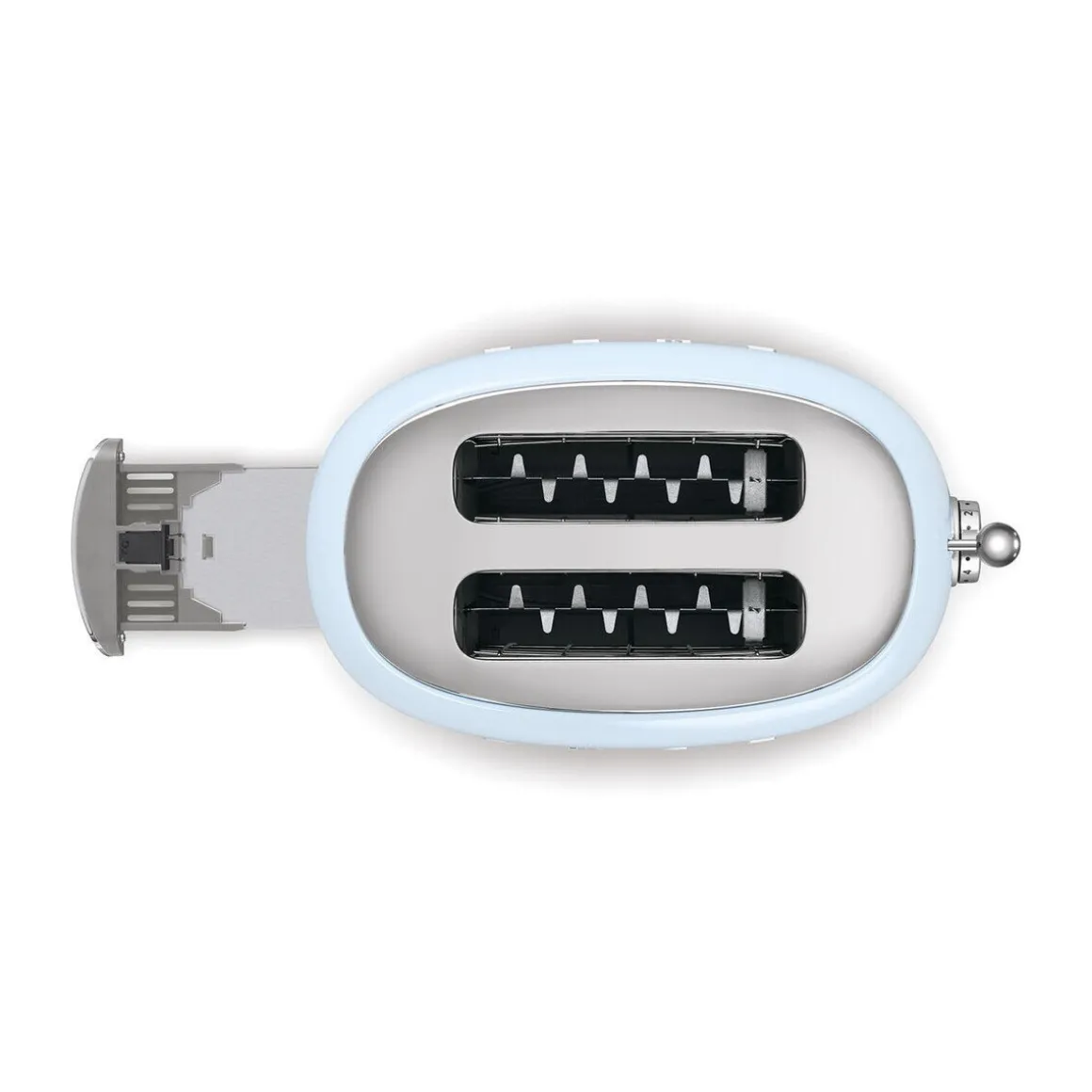 Smeg2-Schlitz-Toaster TSF01 950 W 50's Style pastellblau