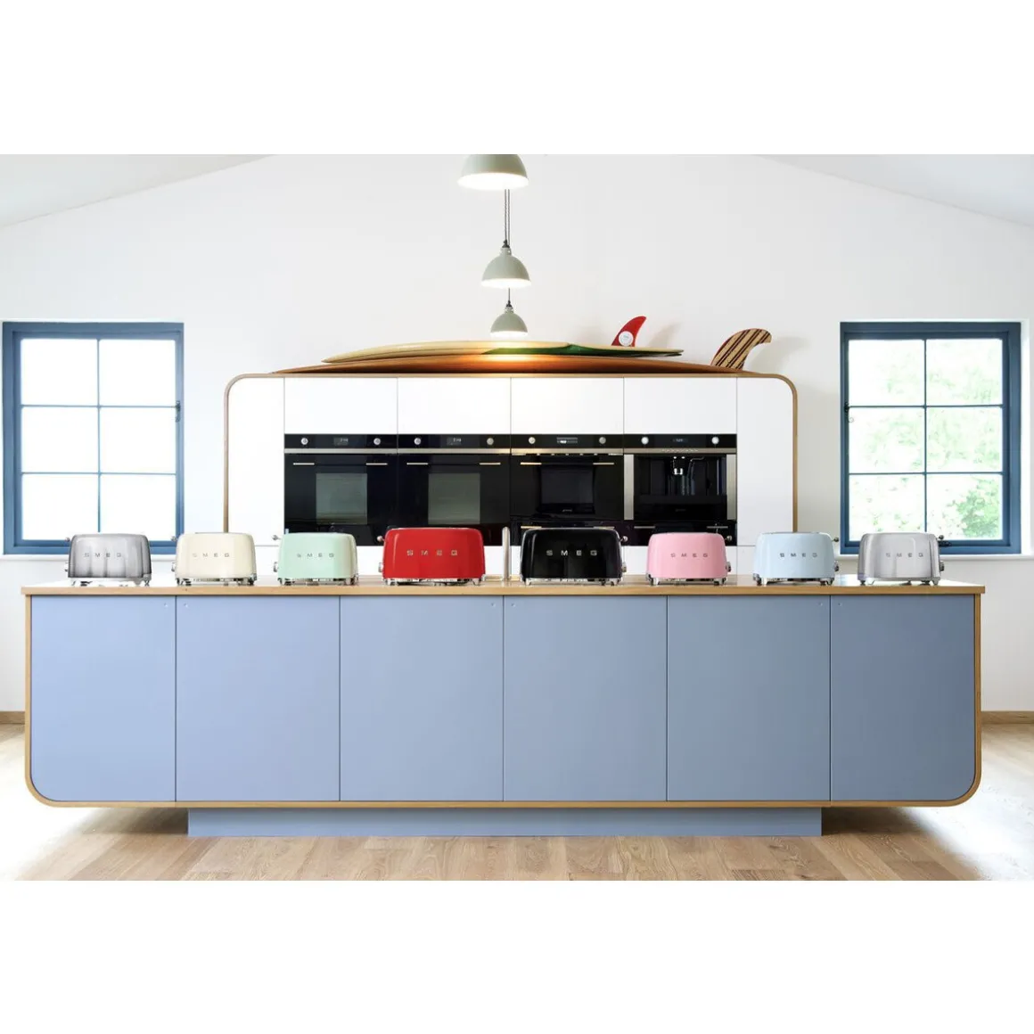 Smeg2-Schlitz-Toaster TSF01 31x19x20 cm 950 W 50's Style pastellgrün