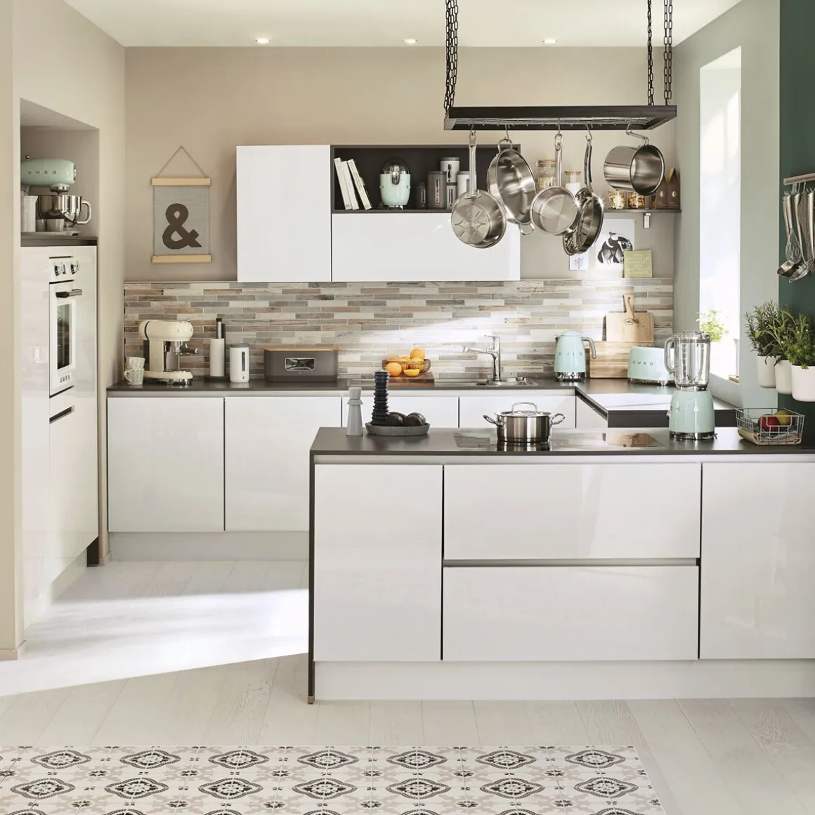 SmegWasserkocher KLF04 1,7 l 2400 W 50’s Style pastellgrün