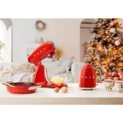 SmegWasserkocher KLF03 1,7 l 2400 W 50’s Style rot