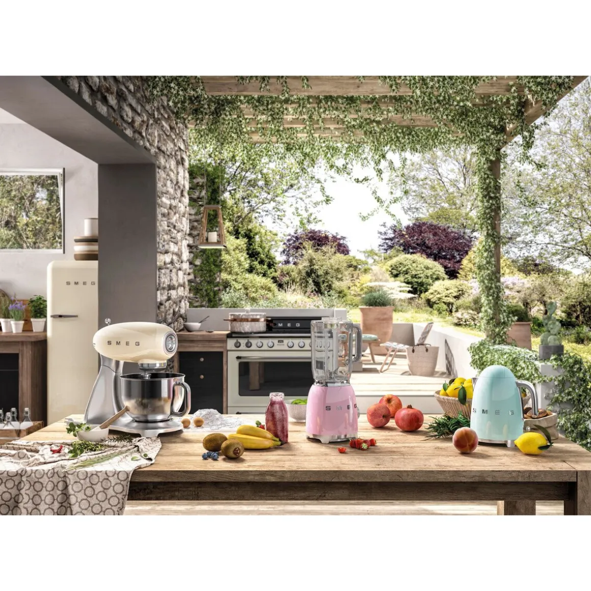 SmegWasserkocher KLF03 1,7 l 2400 W 50’s Style pastellgrün