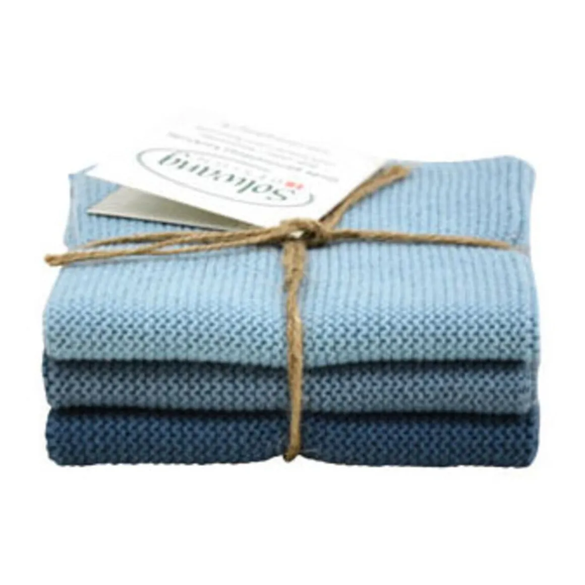 SolwangWischtücher 3er-Pack antikblau kombi