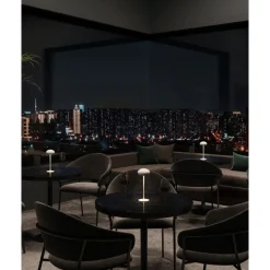 SompexAkku-Tischleuchte 23 cm 1,9 W Pebble schwarz