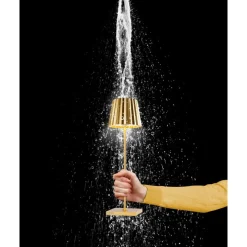 SompexAkku-Tischleuchte 38 cm 2,4 W Troll 2.0 gold