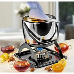 SpringFeuerzangenbowle-Set 4-tlg. Hot Drinks silber