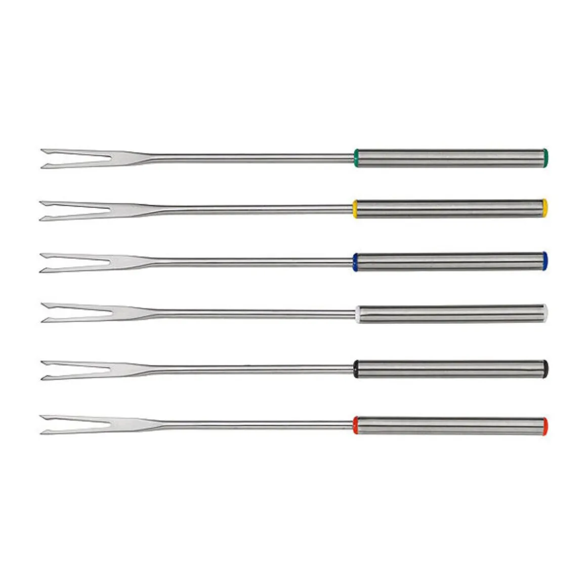 SpringFleischfonduegabeln 6er-Set Fun silber
