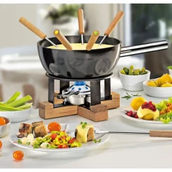 SpringKäsefonduegarnitur 23 cm Lausanne schwarz