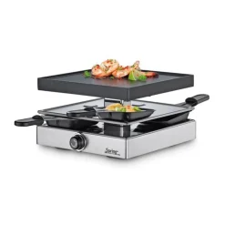 SpringRaclette für 4 22x22x14 cm Classic edelstahl