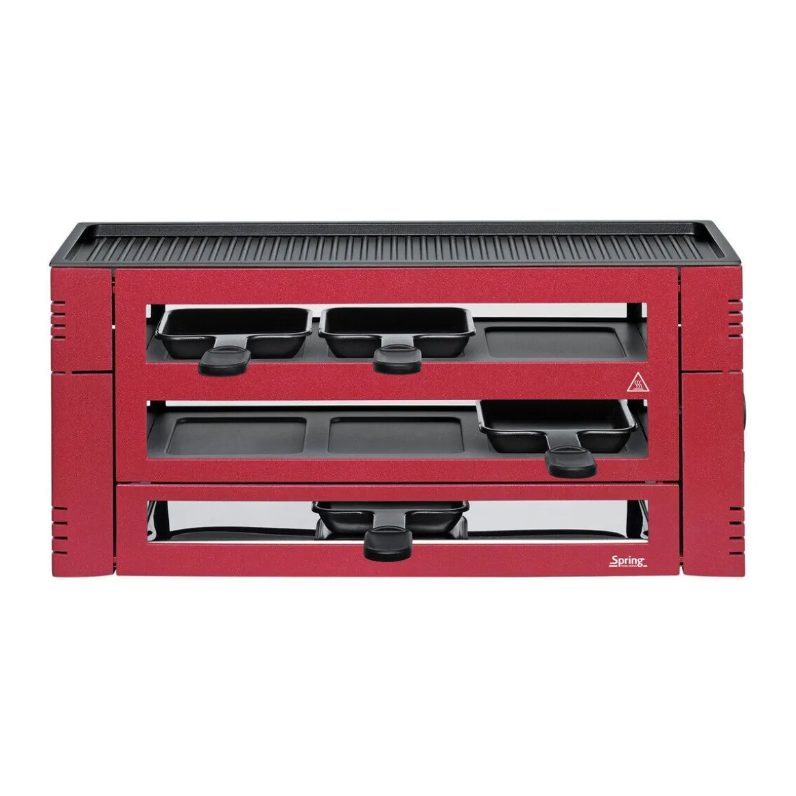 SpringRaclette Pizza für 6 46x16x21 cm rot