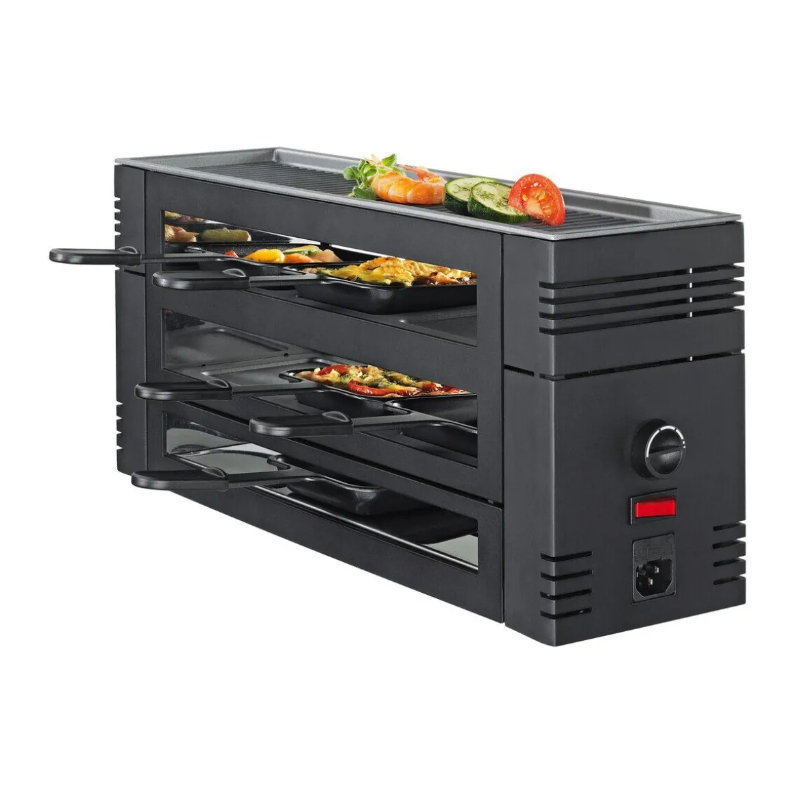 SpringRaclette Pizza für 6 46x22x16 cm schwarz