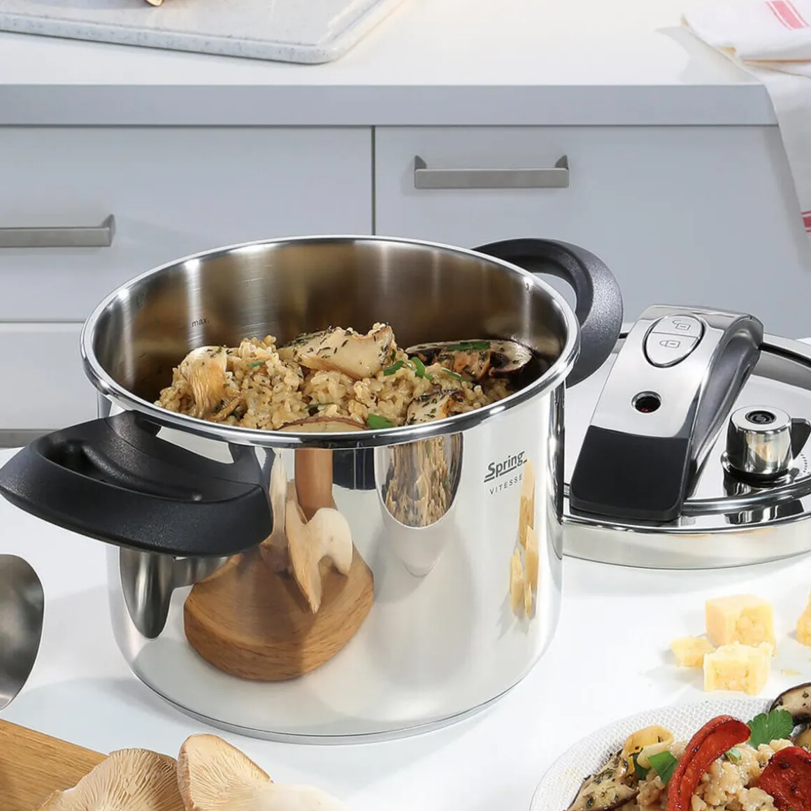 SpringSchnellkochtopf 6,0 l Vitesse edelstahl