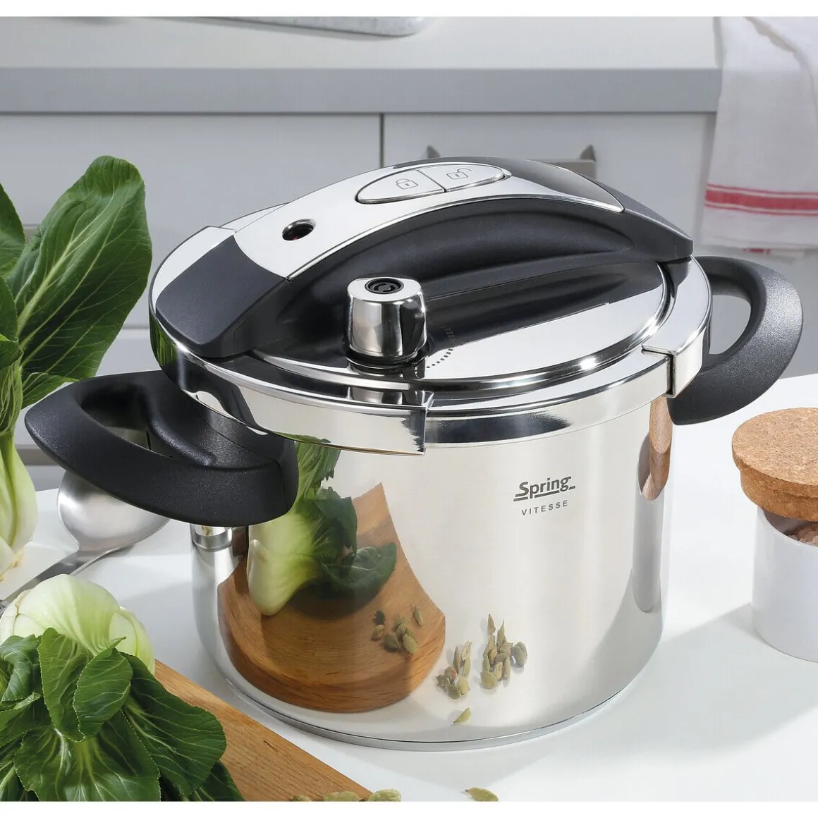 SpringSchnellkochtopf 4,5 l Vitesse edelstahl